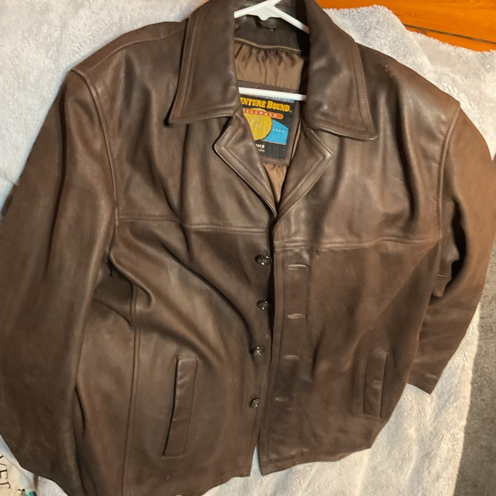 Wilsons Leather Brown Military Field Jacket